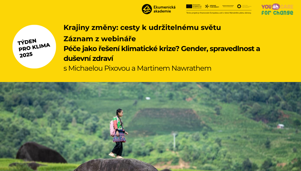 Gender, spravedlnost &amp; duševní zdraví - záznam z webináře Krajiny změny: Cesty k udržitelnému světu